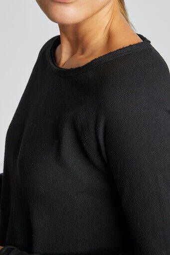 Rich & Royal Shirt met lange mouwen 2409 O HJ LS met open halslijn en zoom