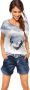 Heine Shirt met ronde hals Gedessineerd shirt (1-delig) - Thumbnail 1