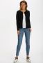 Saint Tropez Eenvoudige Zwarte Cardigan met Knoopsluiting Black Dames - Thumbnail 4