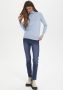 Saint Tropez Heather Melange Rollneck Sweater Blue Dames - Thumbnail 3
