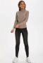 Saint Tropez Atmos Melange Rollneck Pullover Sweater Brown Dames - Thumbnail 3