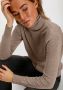 Saint Tropez Atmos Melange Rollneck Pullover Sweater Brown Dames - Thumbnail 4
