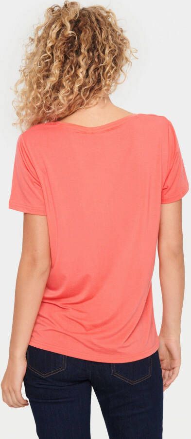 Saint Tropez Shirt met korte mouwen AdeliaSZ V-N T-Shirt