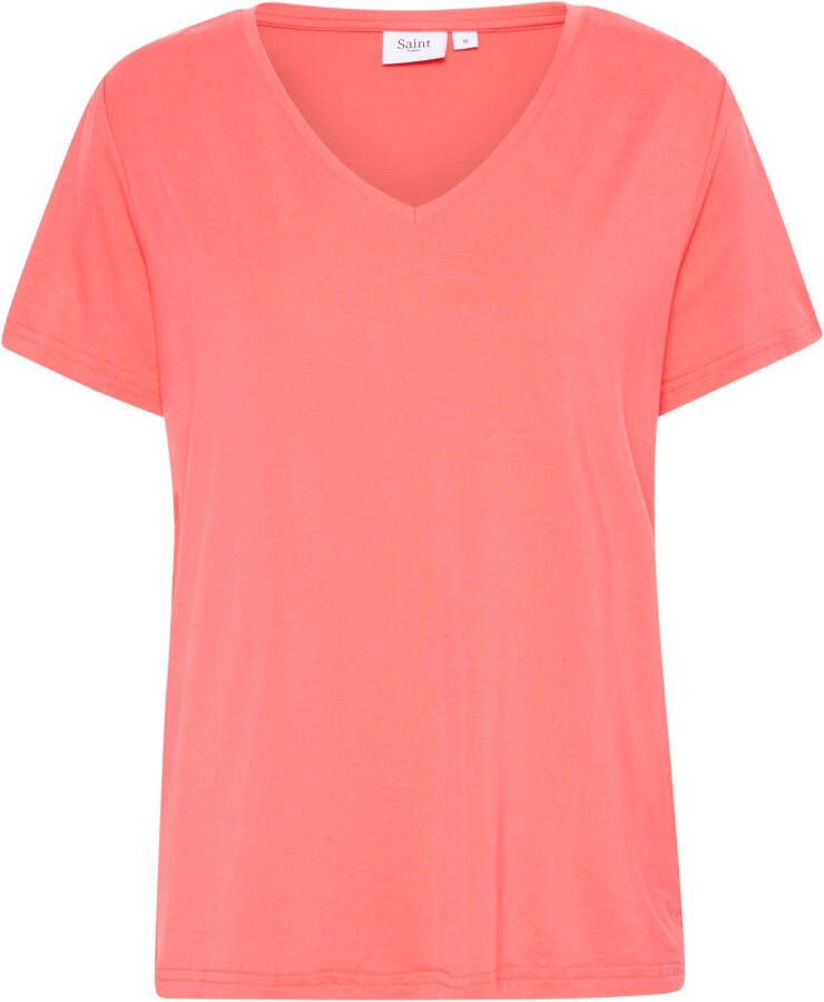 Saint Tropez Shirt met korte mouwen AdeliaSZ V-N T-Shirt