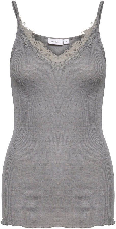 Saint Tropez Top met spaghettibandjes SZ-MAYA STRAP TOP met zijde-aandeel