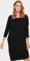 Saint Tropez Zachte Gebreide Jurk met Ronde Hals en ¾ Mouwen Black Dames - Thumbnail 3