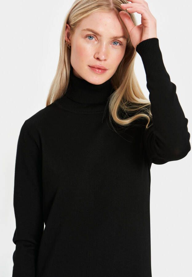 Saint Tropez Gebreide jurk MilaSZ Roll Neck Long Dress