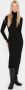Saint Tropez Zachte Gebreide Coltrui Lange Jurk Black Dames - Thumbnail 10