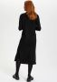 Saint Tropez Zachte Gebreide Coltrui Lange Jurk Black Dames - Thumbnail 4