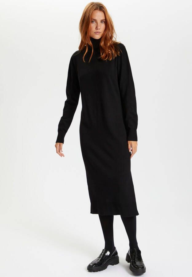 Saint Tropez Gebreide jurk SZ-Roll-neck Long Dress