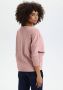 Saint Tropez Ash Rose Melange Trui met ¾ Mouwen Beige Dames - Thumbnail 2