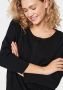 Saint Tropez Zwarte Ribgebreide Vest met Knoopsluiting Black Dames - Thumbnail 5