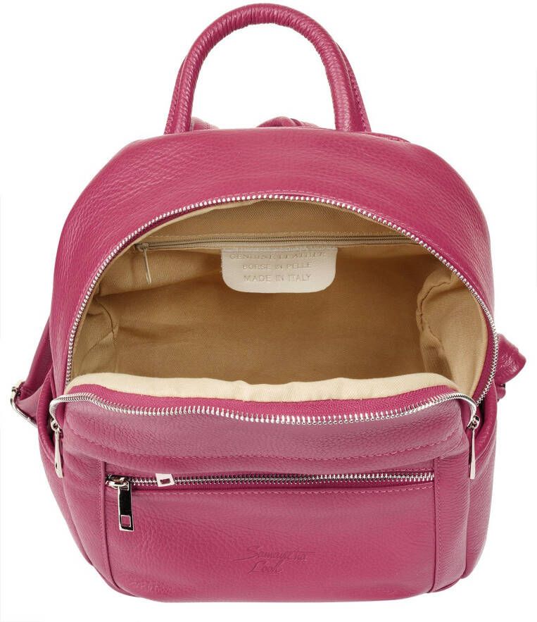 Samantha Look Rugzak echt leer made in italy