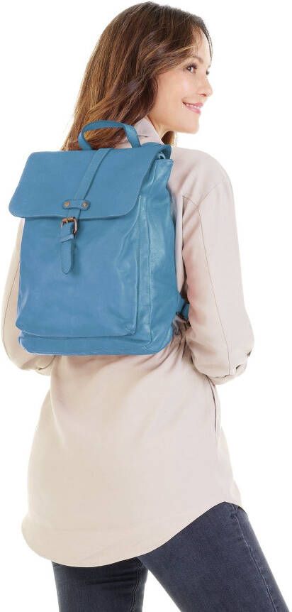 Samantha Look Rugzak echt leer made in italy