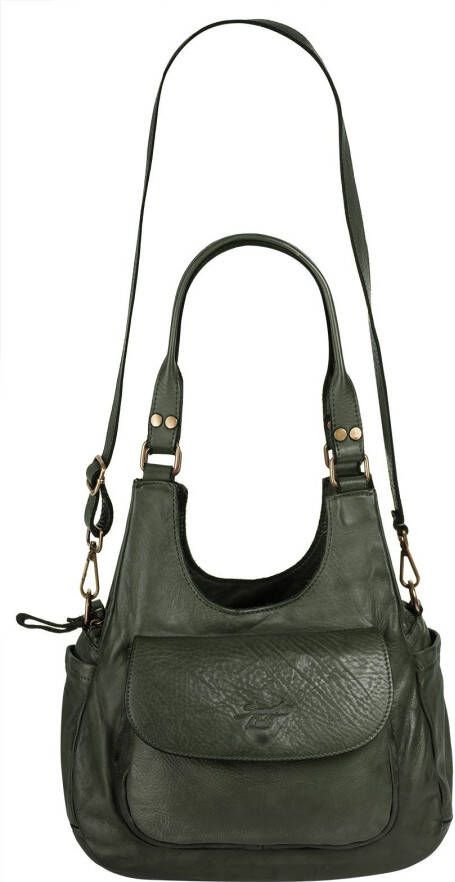 Samantha Look Schoudertas echt leer made in italy