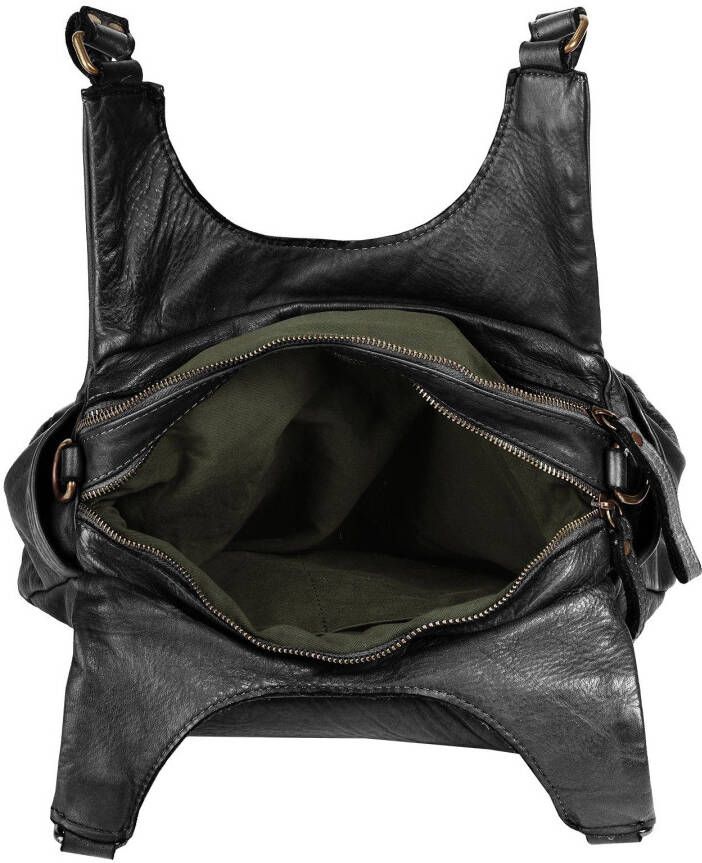 Samantha Look Schoudertas echt leer made in italy