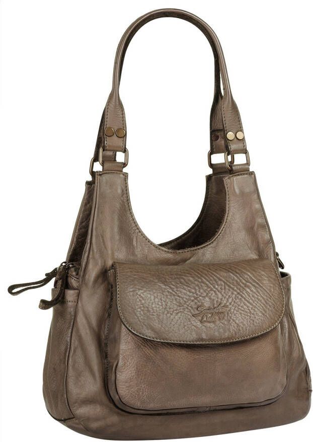 Samantha Look Schoudertas echt leer made in italy