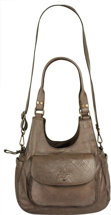 Samantha Look Schoudertas echt leer made in italy