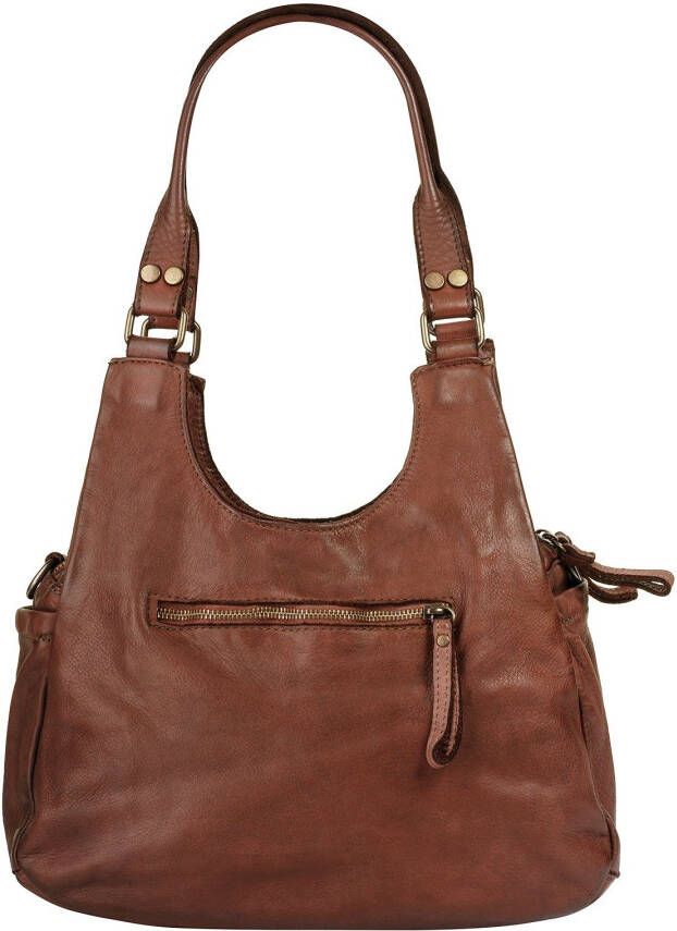 Samantha Look Schoudertas echt leer made in italy