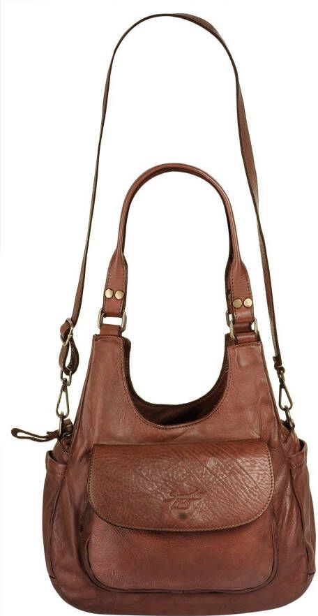 Samantha Look Schoudertas echt leer made in italy