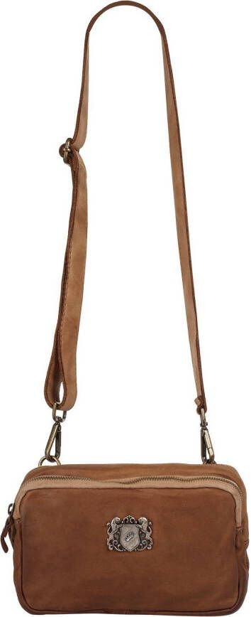 Samantha Look Schoudertas echt leer made in italy