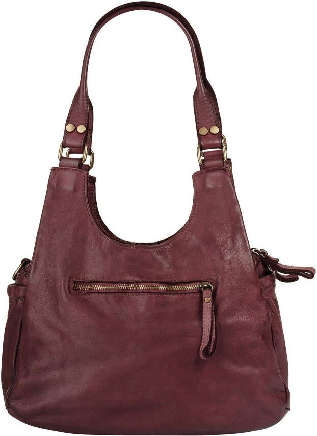 Samantha Look Schoudertas echt leer made in italy