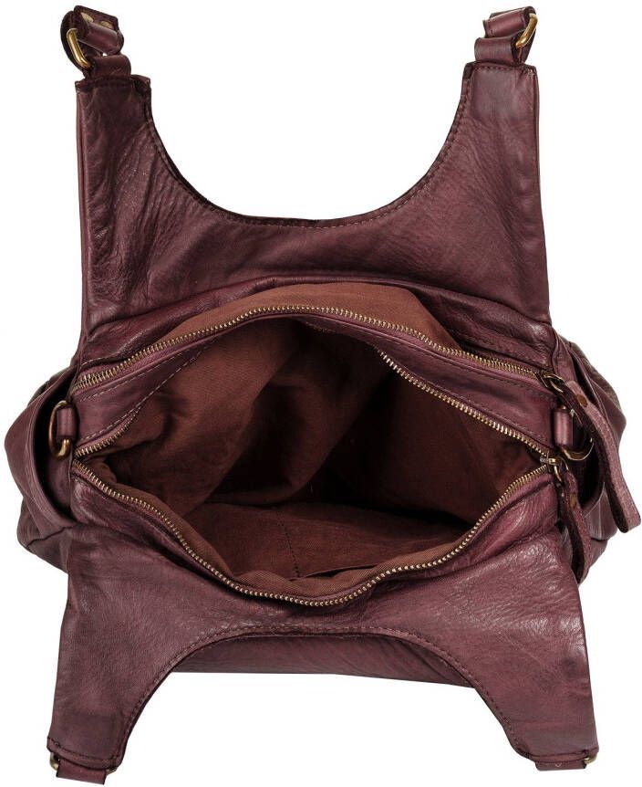 Samantha Look Schoudertas echt leer made in italy