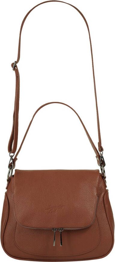 Samantha Look Schoudertas echt leer made in italy