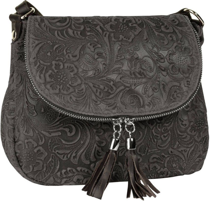 Samantha Look Schoudertas echt leer made in italy