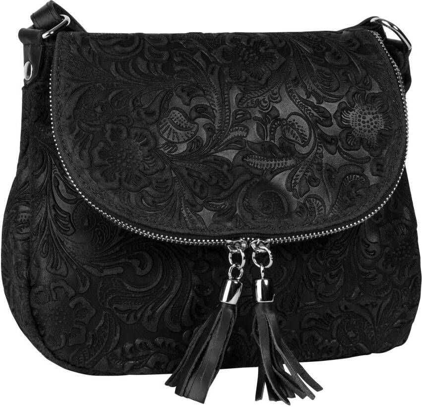 Samantha Look Schoudertas echt leer made in italy