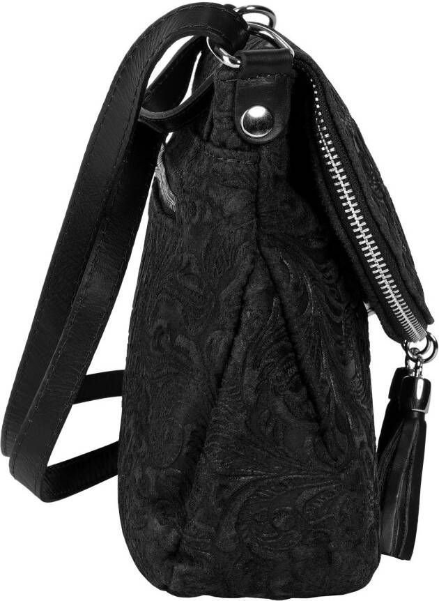 Samantha Look Schoudertas echt leer made in italy