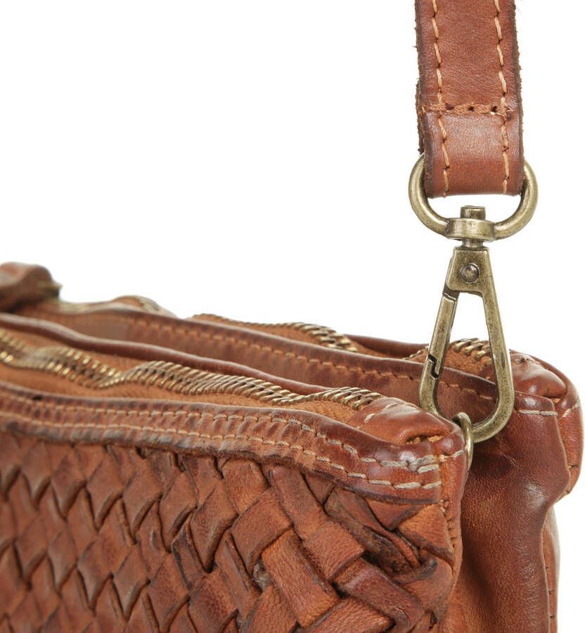 Samantha Look Schoudertas echt leer made in italy