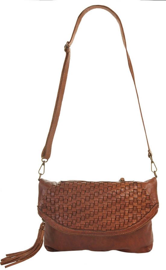 Samantha Look Schoudertas echt leer made in italy