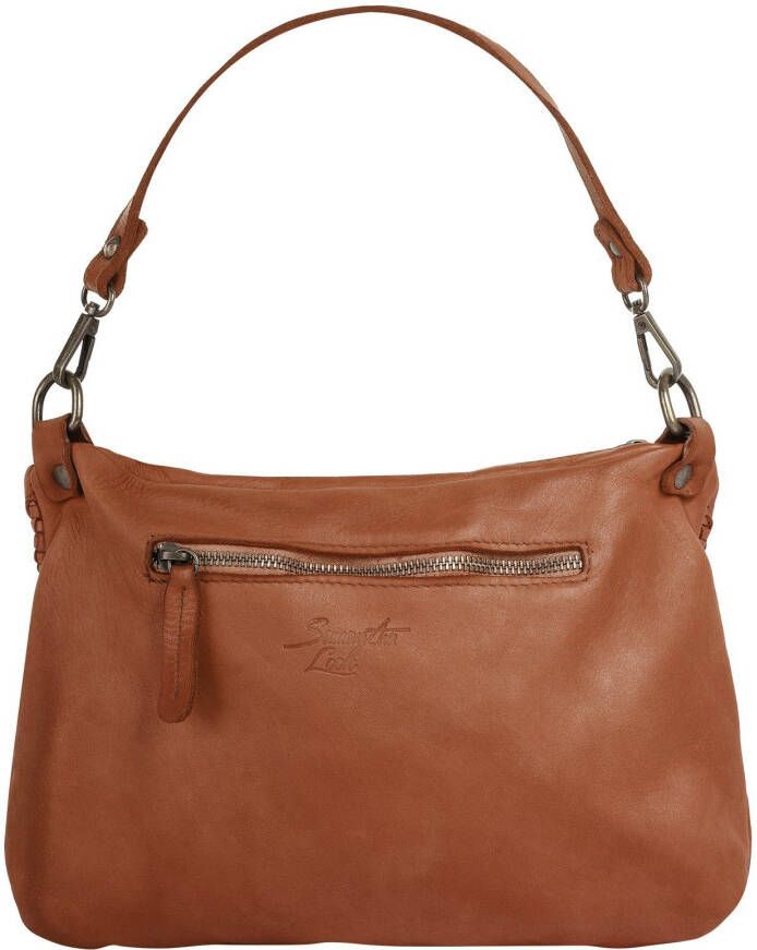 Samantha Look Schoudertas echt leer made in italy