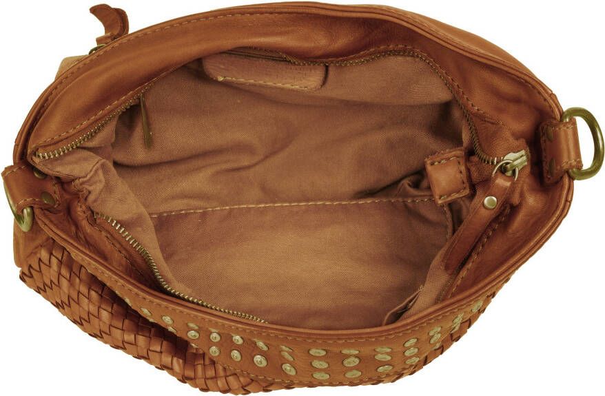 Samantha Look Schoudertas echt leer made in italy