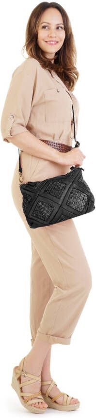 Samantha Look Schoudertas echt leer made in italy