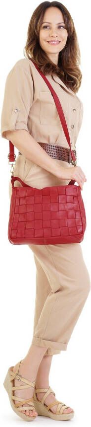 Samantha Look Schoudertas echt leer made in italy