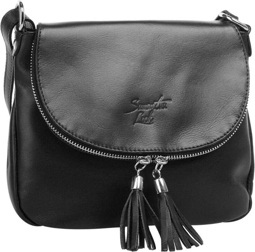 Samantha Look Schoudertas echt leer made in italy
