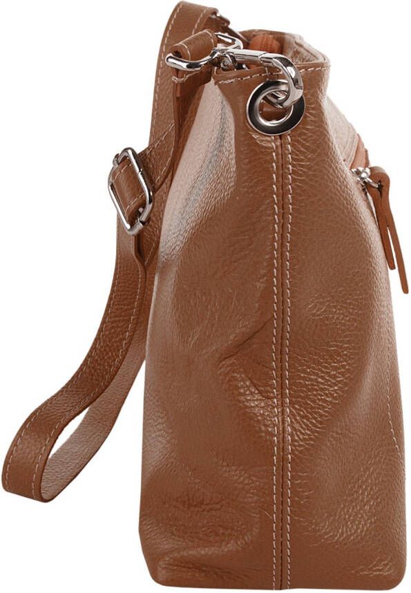 Samantha Look Schoudertas echt leer made in italy