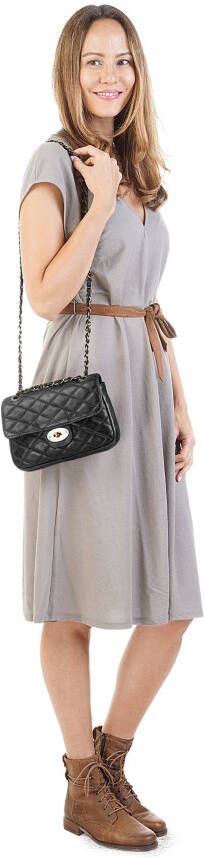 Samantha Look Schoudertas echt leer made in italy