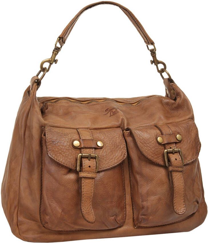 Samantha Look Schoudertas echt leer made in italy