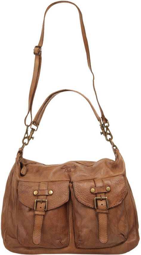 Samantha Look Schoudertas echt leer made in italy