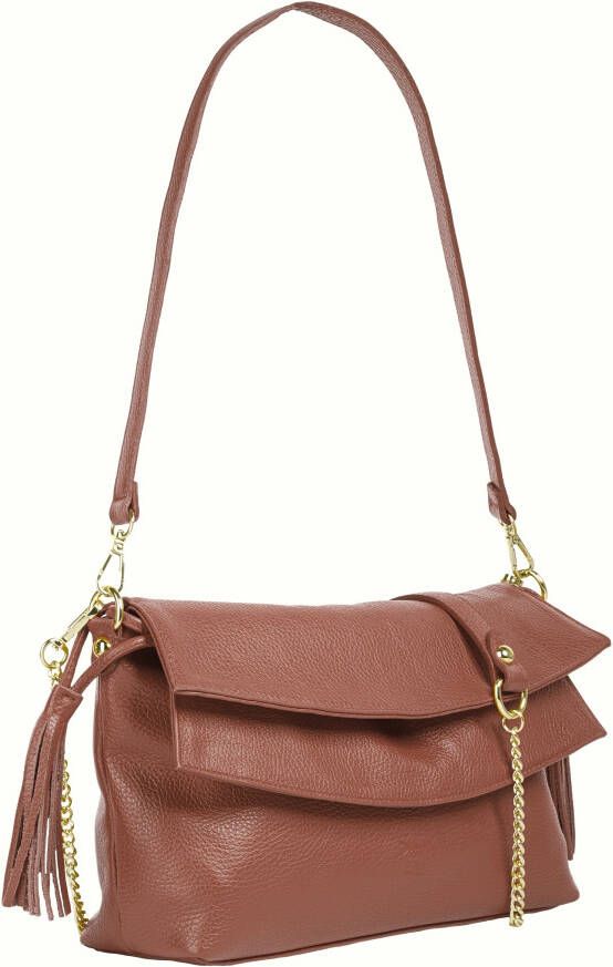 Samantha Look Schoudertas echt leer made in italy