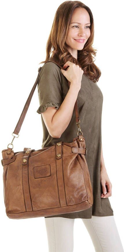 Samantha Look Shopper echt leer made in italy