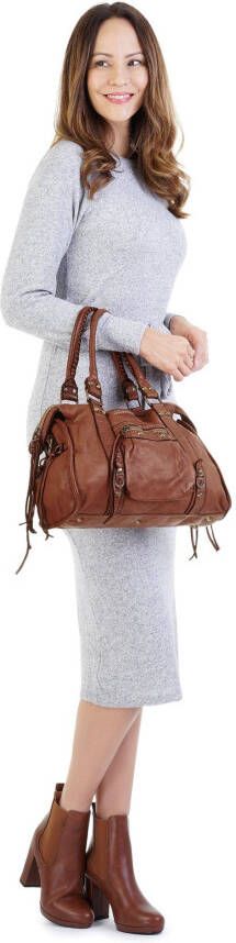 Samantha Look Shopper echt leer made in italy (1-delig)