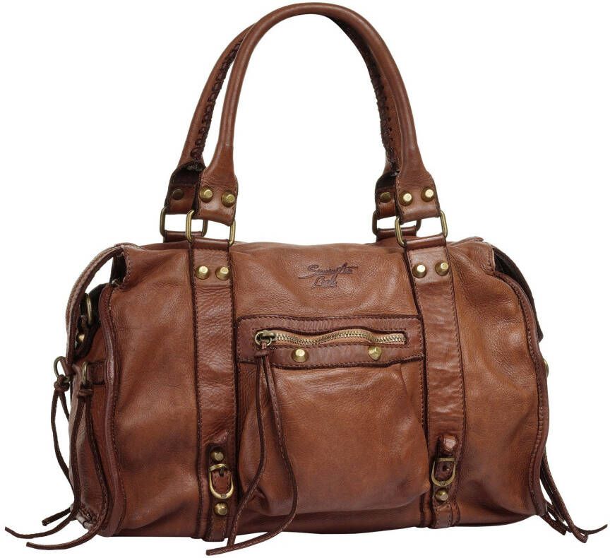 Samantha Look Shopper echt leer made in italy (1-delig)