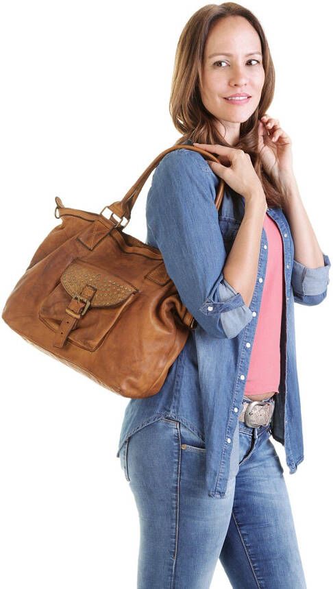 Samantha Look Shopper echt leer made in italy