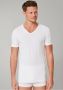 Schiesser 2-pack t-shirt ondergoed aanbieding wit effen - Thumbnail 4