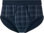 Schiesser Slip Original Classics met contrasterend ruitpatroon (2 stuks Set van 2) - Thumbnail 4