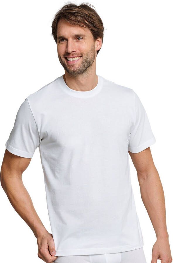 Schiesser T-shirt "Essentials" met een ronde hals (Set van 2)
